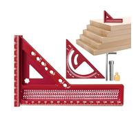 Angle Square | Crafting Ruler | Portable Precision Multi-Angle Square Marking Tool for Carpentry Engineering Woodworking Construction
