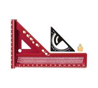 Angle Square Tool, Portable Angle Ruler, Precision Carpenter Marking Guide with Etched Measurements, Ideal for Woodworking Drafting Engineering Carpentry Construction Use