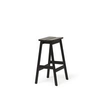 Angle Standard Bar Stool 65 Black Stained Beech