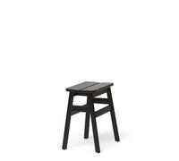 Angle Standard Stool 45 Black Stained Beech