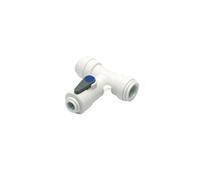 Angle Stop Valve 1/4" Water Feed Connector 15mm Push fit John Guest ASV3