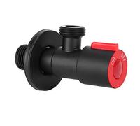 Angle Stop Valve, G1/2 Thread Angle Valve All Copper Domestic Hot and Cold Water Valve Switch Water Heater Stop Valve with, Faucet Valves (#2)
