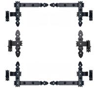 Angle Strips 400 x 300 x 50 + Clamp 16 MM Band Door Hinge Gate 6 Pieces