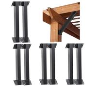 Angle Support Bracket, Heavy Duty Connector for Pergola Kit, Gazebos, Decks, Porches, Cabins, Inside Joint Beam Support, 45 Degree Design for Structural Stability