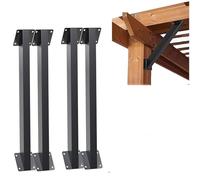 Angle Support Bracket, Heavy Duty Connector for Pergola Kit, Gazebos, Decks, Porches, Cabins, Inside Joint Beam Support, 45 Degree Design for Structural Stability