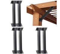 Angle Support Bracket, Heavy Duty Connector for Pergola Kit, Gazebos, Decks, Porches, Cabins, Inside Joint Beam Support, 45 Degree Design for Structural Stability