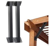 Angle Support Bracket, Heavy Duty Connector for Pergola Kit, Gazebos, Decks, Porches, Cabins, Inside Joint Beam Support, 45 Degree Design for Structural Stability