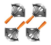 Angle Tensioners,4 Pack 90 Degree Single Hand Aluminium Alloy Corner Clamp,Corner Tensioner, Mitre Clamp, Adjustable 90 Degree Positioning Angle Corner Tensioner, Angle Clamp for Wood, Metal and Glass
