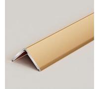 Angle Trim & Skirting Board Protector Angle Strip, 3pcs*90cm Aluminum Peel and Stick L Molding Corner, for Tiles, Worktop Edging Strip(Gold,40x40mm)