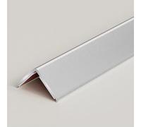 Angle Trim & Skirting Board Protector Angle Strip, 3pcs*90cm Aluminum Peel and Stick L Molding Corner, for Tiles, Worktop Edging Strip(Silver,20x20mm)