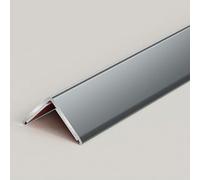 Angle Trim & Skirting Board Protector Angle Strip, 3pcs*90cm Aluminum Peel and Stick L Molding Corner, for Tiles, Worktop Edging Strip(Iron Gray,20x20mm)