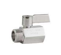Angle Valve, 304 Stainless Steel Mini Ball | DN15 1/2 inch For Water, Oil, Air Applications: