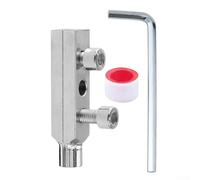 Angle Valve Broken Wire Extractor Tool 20MM 25MM Metal Tap Reverse Thread Screw Remover for Water Pipe Faucet Repair Plumbing Hand Tool with Raw Tape Silver