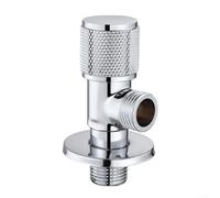 Angle Valve Faucet Angle Valve Wash Basin Angle Valve Tap Wall Connection Water Stop Valve 1/2inch for Bathroom Wash Basin Toilet Kitchen(Silver)