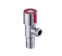 Angle Valve Hot Cold Water 1/2 Inch DN15 Inlet Valve Replacement Tool Angle Triangle Valves(Red)