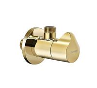 Angle Valve Quarter Turn 1/2" Inlet x 3/8" Outlet Shut Off Water Angle Stop Valve with Flange 1pcs Faucet Valve Toilet Valve Solid Brass Chrome