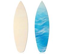 Anglechic 2 Pcs 36 Inches Unfinished Wood Surfboard Cutout for Crafts Large Size Nautical Blank Wooden Crafts Summer Beach DIY Wall Decor for Painting Home Hanging Decoration Hawaii Luau Party