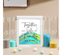Anglechic Wedding Unity Sand Ceremony Kit Unity Sand Set for Wedding with Wood Box 4 Sand Ceremony Vase 4 Unity Sand Wedding Sand Ceremony Sets for Weddings Bridal Party (Heart, Classic Color)