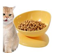 Angled Bowls For Cats | 200ml Dispenser With Pet Neck Support - 15 Degree Inclined Water Bowl | For Cats and Puppies Indoor Outdoor Travel