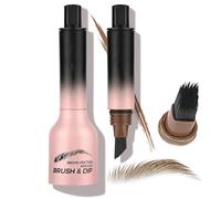 Angled Brush And Dip Liquid Eyebrow Gel,Multi-Functional Pressed Eyebrow Brush,Waterproof Eyebrow Pencil,Tinted Eyebrow Pencil with a Micro-Fork Tip Applicator for Women, Beginners