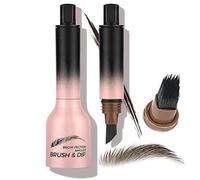 Angled Brush And Dip Liquid Eyebrow Gel,Multi-Functional Pressed Eyebrow Brush,Waterproof Eyebrow Pencil,Tinted Eyebrow Pencil with a Micro-Fork Tip Applicator for Women, Beginners