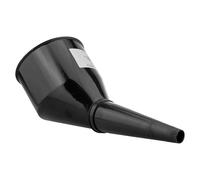 Angled Car Fuel Funnel with Built-In Filter Strong Plastic Diesel Oil Petrol Pouring Tube (Black)