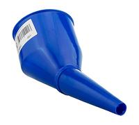 Angled Car Fuel Funnel with Built-In Filter Strong Plastic Diesel Oil Petrol Pouring Tube (Blue)