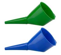Angled Car Fuel Funnel With Filter Kit Green And Blue
