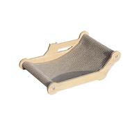 Angled Cat Scratcher Bed, Multi-Functional Cat Rest Hub, Compact Cat Scratching Lounge for Kittens and Adult Cats Claw Care(18cm)