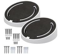 Angled Ceiling Mount Dome Camera junction box, Indoor Angled Ceiling Mount Bracket Circular Obliquity White ABS Plastic DS-1259ZJ Ceiling Mount Bracket (2 Pack)