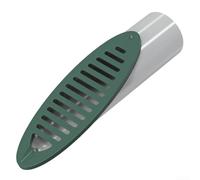 Angled Drainage Grate, Outdoor PVC Yard Drain Emitter For Sump Pumps Gutter Extensions With Angled Grating For Effective Drainage In Gardens