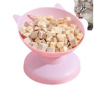 Angled Elevated Bowl Anti-Slip Spill Free Backflow Stress | Elevated Cat Food Bowl Spine Protection Easy Meal Access for Felines Canines