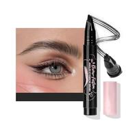 Angled Eyebrow Pencil, Precise Eyebrow Shaping Brush with Two Sides, Long-Lasting, Natural Smudging Protection, Easy to Clean, Ergonomic Handle (C)