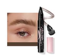 Angled Eyebrow Pencil, Precise Eyebrow Shaping Brush with Two Sides, Long-Lasting, Natural Smudging Protection, Easy to Clean, Ergonomic Handle (A)