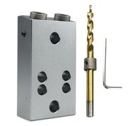 Angled Hole Jig for Woodwork, Sloped Hole Drilling Positioner | Metal Angled Hole Drilling Positioner Tool Precise Drilling Guides for Beginners for Woodworking