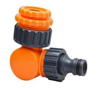 Angled Hose Connector for 1/2in Reel, Click-Lock Anti-Kink | Plastic Build, Prevents Kinking On Reels, Click-lock Security, Fits 13mm Hoses, Brand Compatibility