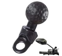 Angled Motorcycle Ball Mount, Vibration-Dampening Alloy Base, Rugged 1-Inch Adapter for Phone Holders, Secure Rear-View Mirror Attachment, Heavy-Duty Biking Gear, Scooter & ATV Riders