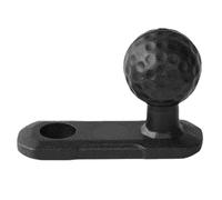 Angled Motorcycle Ball Mount, Vibration-Dampening Alloy Base, Rugged 1-Inch Adapter for Phone Holders, Secure Rear-View Mirror Attachment, Heavy-Duty Biking Gear, Scooter & ATV Riders