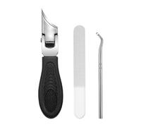 Angled Nail Clippers, Extra-Wide Jaw Nail Clippers | Ergonomic Non-Slip Tool, Stainless Steel Manicure Kit for Men, Women and Men