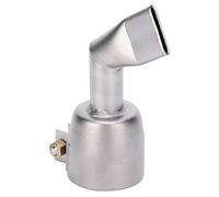 Angled Nozzle for Heat Gun, 2Pcs Welding Gun Nozzle Flat Hot Air Gun Welding Nozzle, 120 Degree Stainless Steel Flat Welding Nozzle Torch Accessories