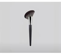 Angled Nylon Brush - Large Sickle-Shaped Contour Brush for Precise Facial Contouring & Shading, Portable Single Palm Brush, ABS Handle, Makeup Tool for All Skin Types