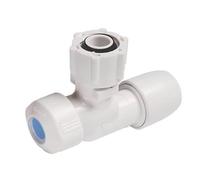 Angled Service Valve 15MM, Demounting with The HepKey System, Suitable for Domestic Hot & Cold Water Systems, 1 in Pack
