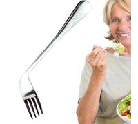 Angled Spoon Utensil - Elderly Elbow Spoon, Angled Eating Fork Curved | for Elder Feed Nursing, Comfortable and Safe for Disabled Adults and Elderly, Aids Self-Feeding with Minimal Effort.