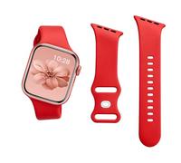 Angled Sport Band Compatible with Apple Watch 42mm 46mm 41mm 45mm 40mm | 38mm 44mm 49mm Soft Silicone Asymmetric Wristband Waterproof Strap for iWatch Series 11 10 9 8 7 6 5 4 3 2 1 SE Ultra