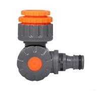 Angled Swivel Garden for tap Connector 3/4 1 Inch Plastic 360° Rotation | Outdoor-grade plastic fits most US faucets hand-tighten design enables fast attachment and precise water direction