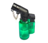 Angled Turbo Jet Flame Windproof Lighter Pick Colour Red Green Black Blue Orange+++ FREE POST (Green Angled)