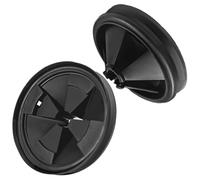 Anglepingping 2pcs 3 3/8" Garbage Disposal Sink Baffle QCB-AM Splash Guards for Insinkerator,Garbage Disposal Quiet Cover Splash Guard Replacement for InSinkErator Evolution Series,Black