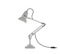 ANGLEPOISE Original 1227 Mini Table Lamp, Dove Grey, Ideal Desk or Bedside Lamp, Fixed Arm, Gloss Paint Finish with Steel Shade, Cast Iron Base with Steel Cover, Chrome Plated Fittings, LED Bulb