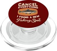 Angler Cancel Everything I Found A New Fishing Spot Fisher PopSockets PopGrip for MagSafe