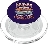 Angler Cancel Everything I Found A New Fishing Spot Fisher PopSockets PopGrip for MagSafe